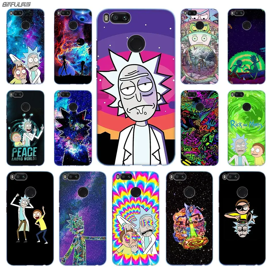 

rick and morty Anime Phone Case PC for Xiaomi Mi 9 8 8SE 5X 6x A2 Lite Pocophone f1 Mix 2s Max 2 3 64G Cover