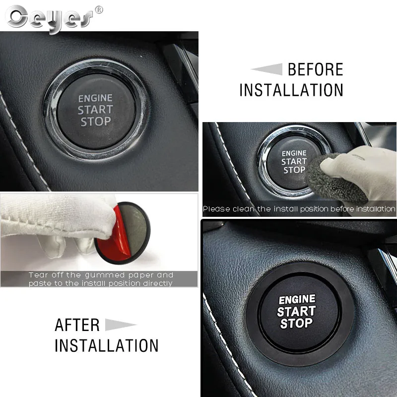 Start Engine Button Ring for TOYOTA (34)