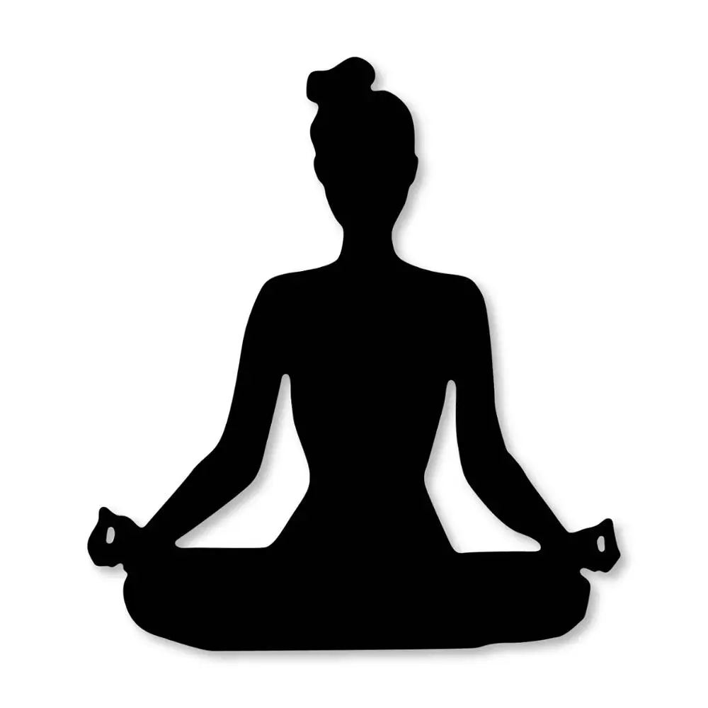 

ForeWan Lady Doing Yoga Frame Metal Steel Cutting Dies Craft Embossing Dies for Making Scrapbook Album Card 2019 New Die Cut