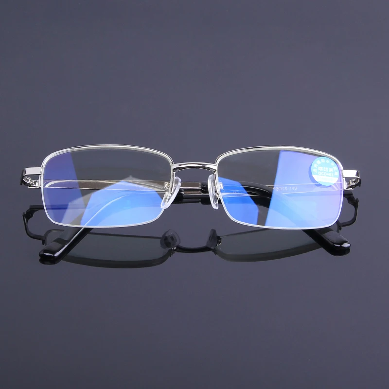 Новые анти-Blu-ray Rreading очки высокого качества анти-излучения и усталостная прочность очки полуоправы металлические мужские очки