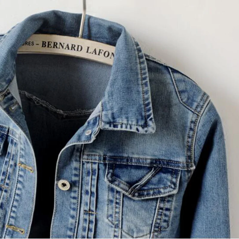 SEDUTMO 2018 размера плюс 5XL джинсовая куртка для женщин Boyfriend Denim пальто Уличная обувь