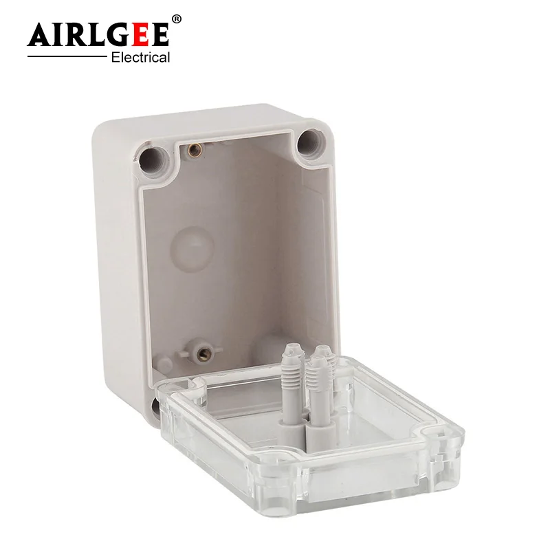 110* 80* 70 mm outdoor plastic transparent cover waterproof junction box PC sealed box line rain line junction box