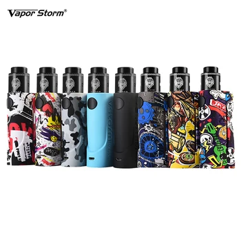 

Original Vapor Storm ECO Electronic Cigarette Kit 24mm Lion RDA Vape Tank Max 90W Graffiti Box Mod Support RDA RDTA Vaporizer