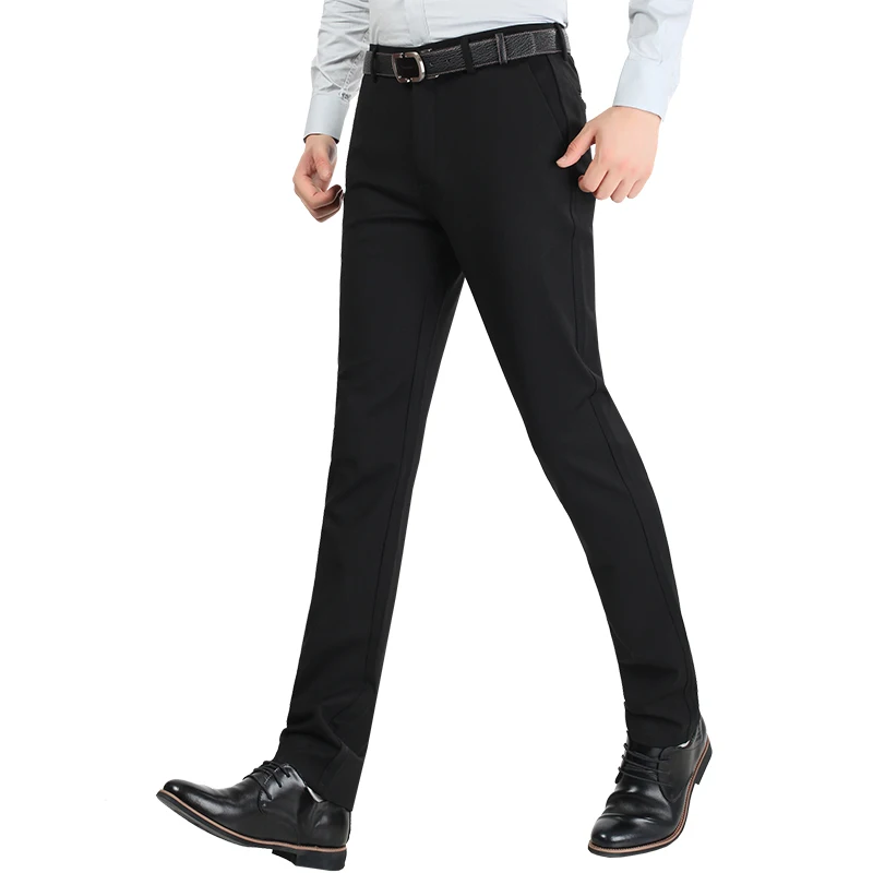 Мужской костюм-брюки и черные и белые полосатые мужские брюки мужской вариант брюк Модные клетчатые повседневные брюки