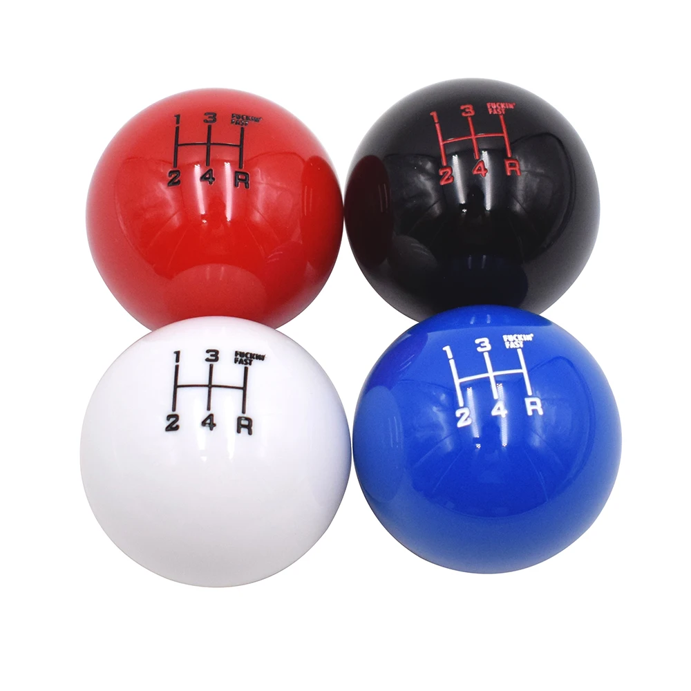 

Universal M10X1.25 Thread 5 Speed Round Gear Shift Knob Shifter Lever Head
