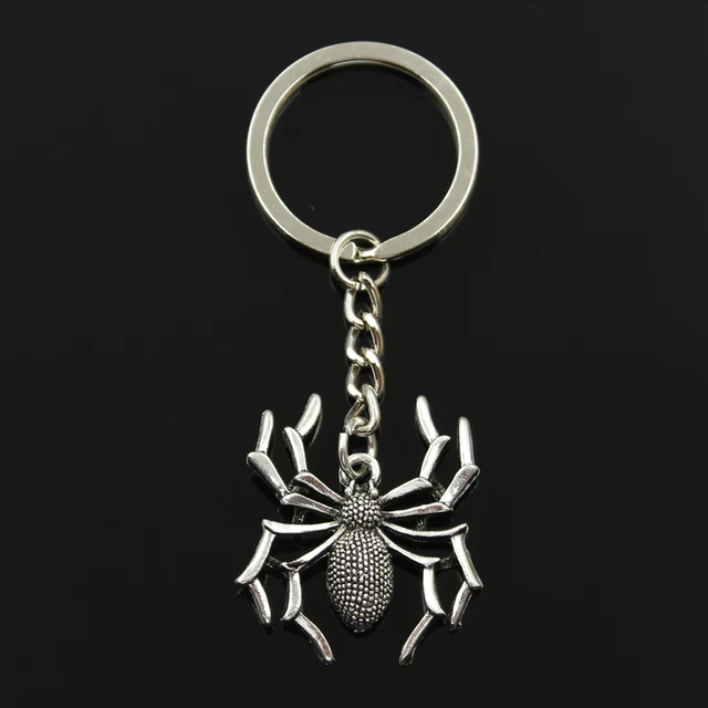 Fashion 30mm Key Ring Metal Key Chain Keychain Jewelry Antique Silver ...