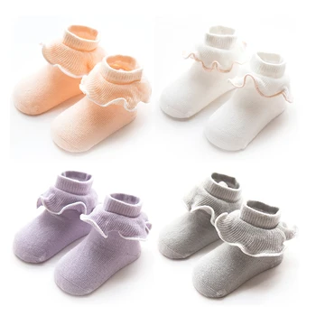 

1 Pair Spring Autumn Baby Soft Cotton Rabbit Thickening Terry Tube Socks Newborn Toddler Non-slip Children