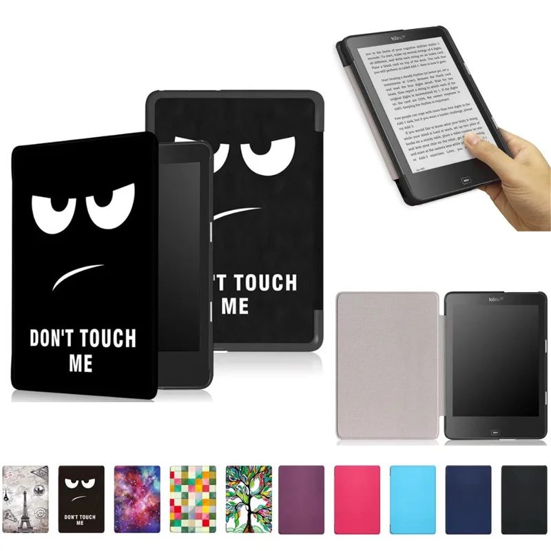 

Ultra Slim Smart Cover Case for Tolino Epos 7.8 inch Colorful Patterned PU Leather PC Back Case Cover for Tolino Epos case