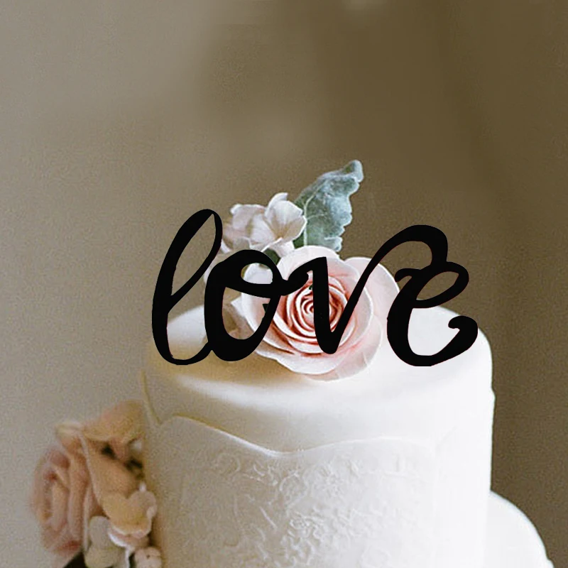 

Cake Decorating Topper Acrylic The Love Wedding Cake Decorations Cake Topper OH009