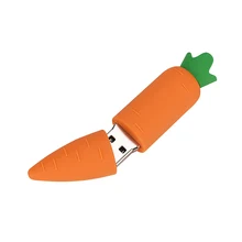 Новая морковь USB 2,0 карта памяти флэш-накопитель 4 ГБ 8 ГБ 16 ГБ 32 ГБ 64 Гб Забавный растительный USB creativo кролик 128 ГБ