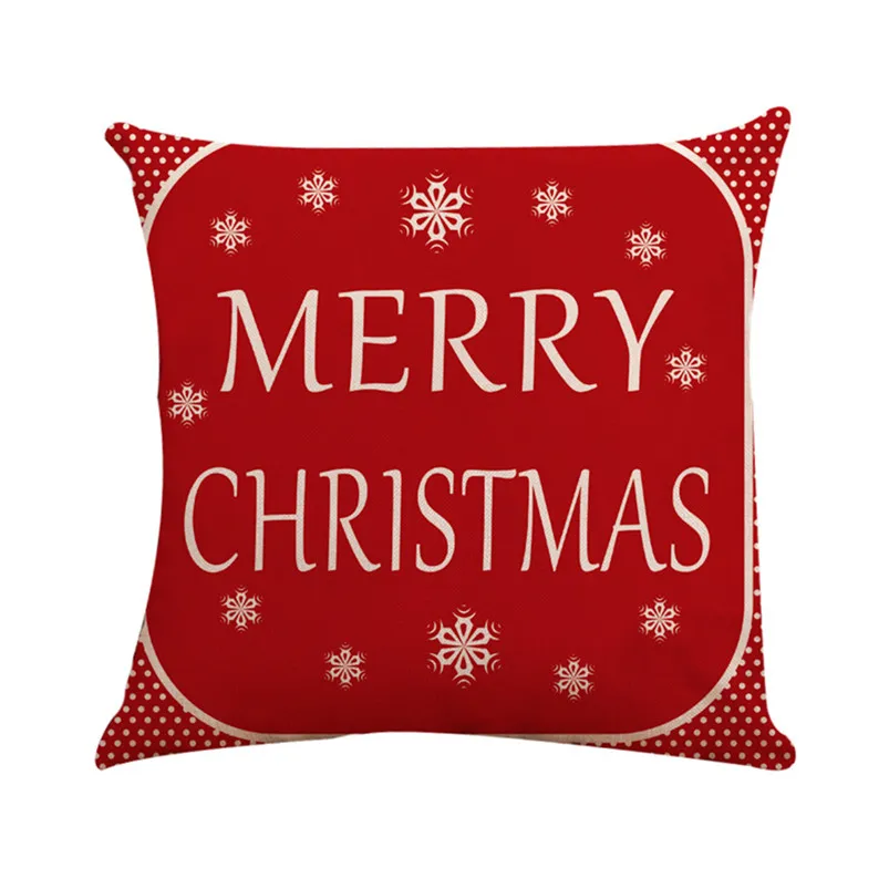 Fashion Christmas Pillow Case Square Pillow Cover Cushion Case Toss Pillowcase Hidden Zipper Closure For home decor #4o31 (5)