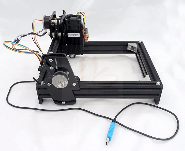 Собранные 15 Вт поделки лазерная гравировка машины 14*20 см Металл гравер фрезерный станок