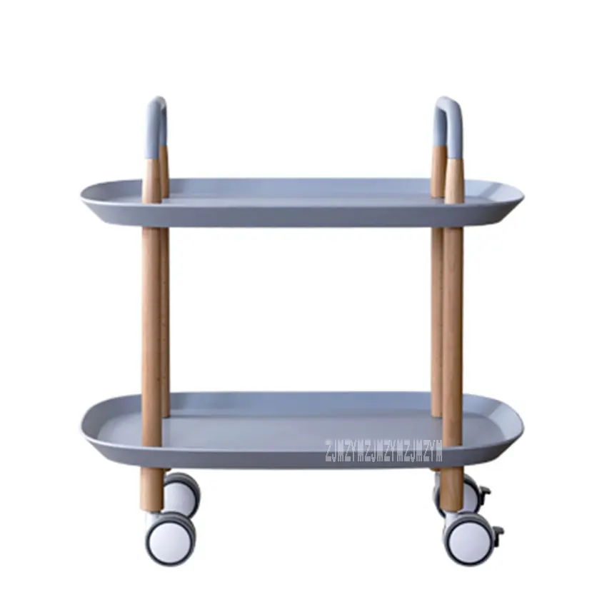 TT-01 многофункциональный стол для хранения Простая Современная тележка обеденный стол маленькая передвижная Кофейня стол съемный квадратный кофейный столик с колесом - Цвет: D