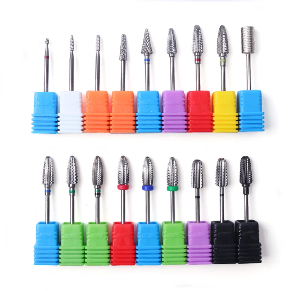 1pcs Cutter For Manicure Tungsten Carbide Burrs Nail Drill Bits Milling Machine Electric Rotary Nail Drill Accessories JI1014