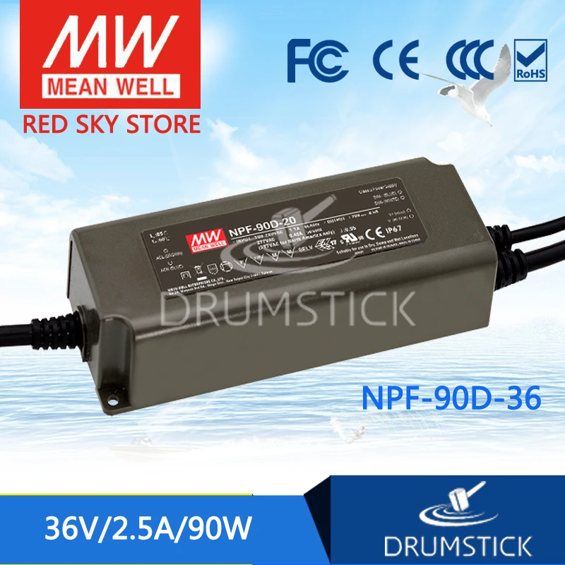 Meanwell NPF-90D-36 36 В 2.5A meanwell NPF-90D 36 в 90 Вт одиночный выход Индикатор импульсный источник питания