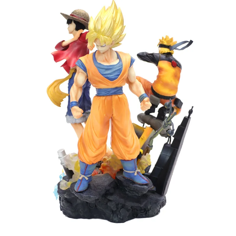 JUMP Force аниме наруто одна деталь Луффи Dragon Ball Сон Гоку ПВХ фигурка модель игрушки