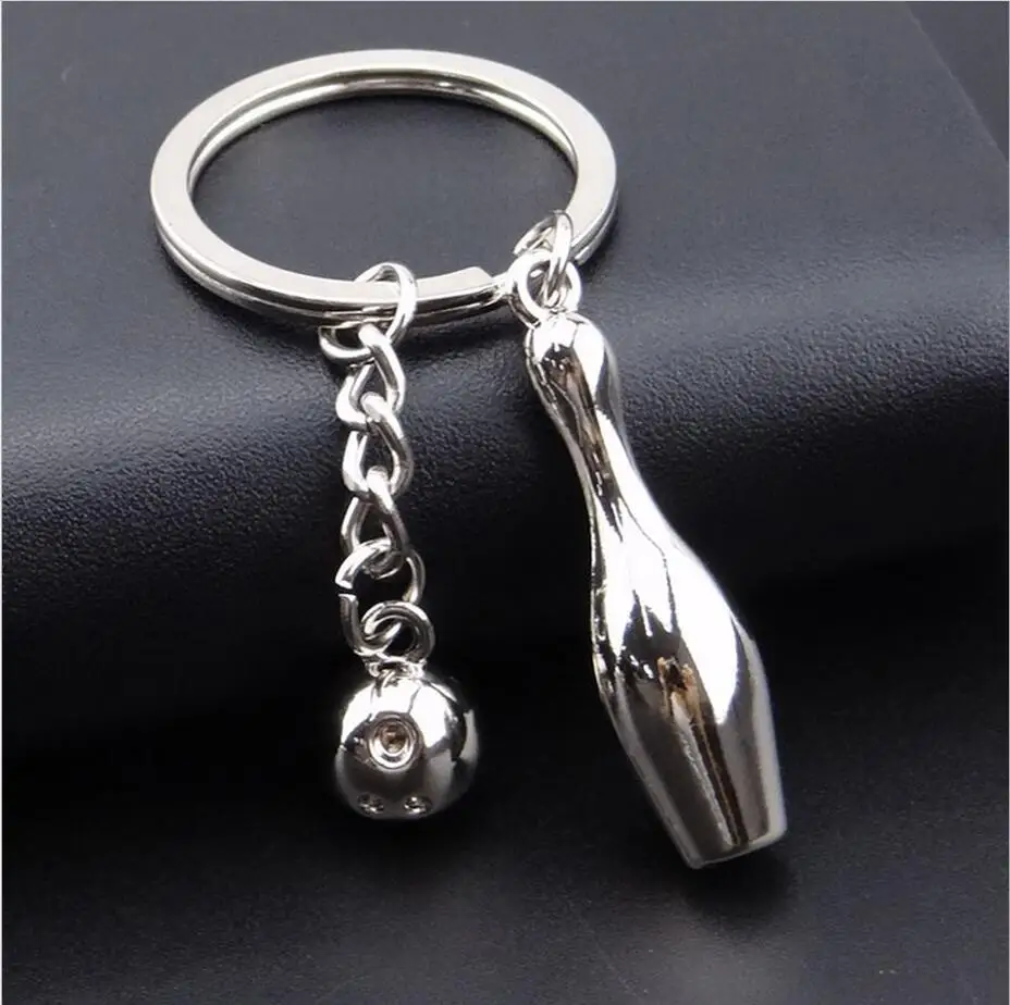 Buy casual/sporty bowling shape keychain fashion pendant key chains keyring key