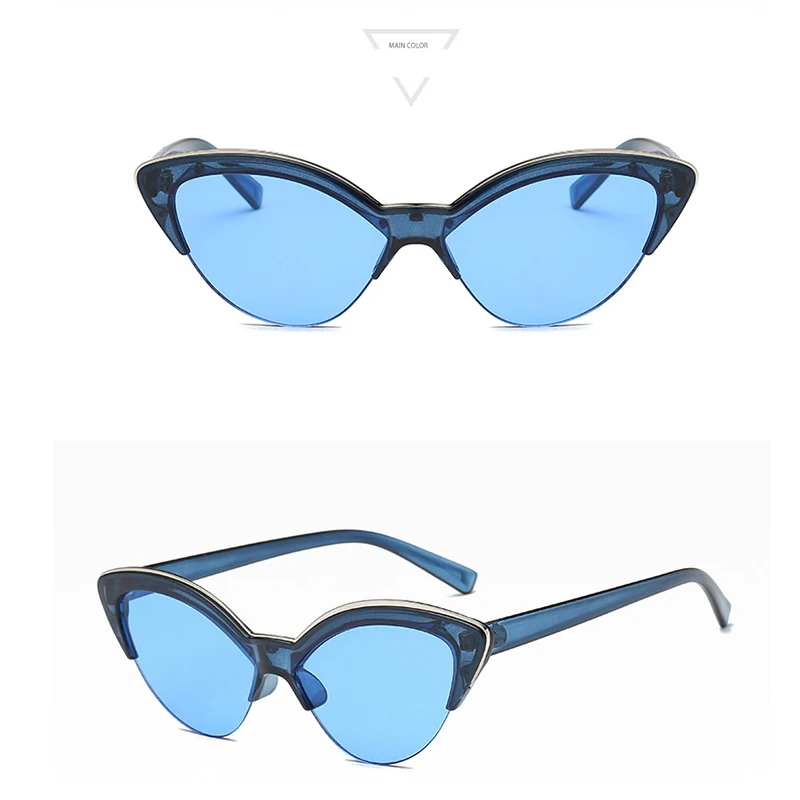 big sunglasses for women Butterfly Cat Eye Sunglasses Women 2018 Brand Designer Blue Fashion Sun Glasses For Women Trendy Tinted Color Shade UV400 coach sunglasses