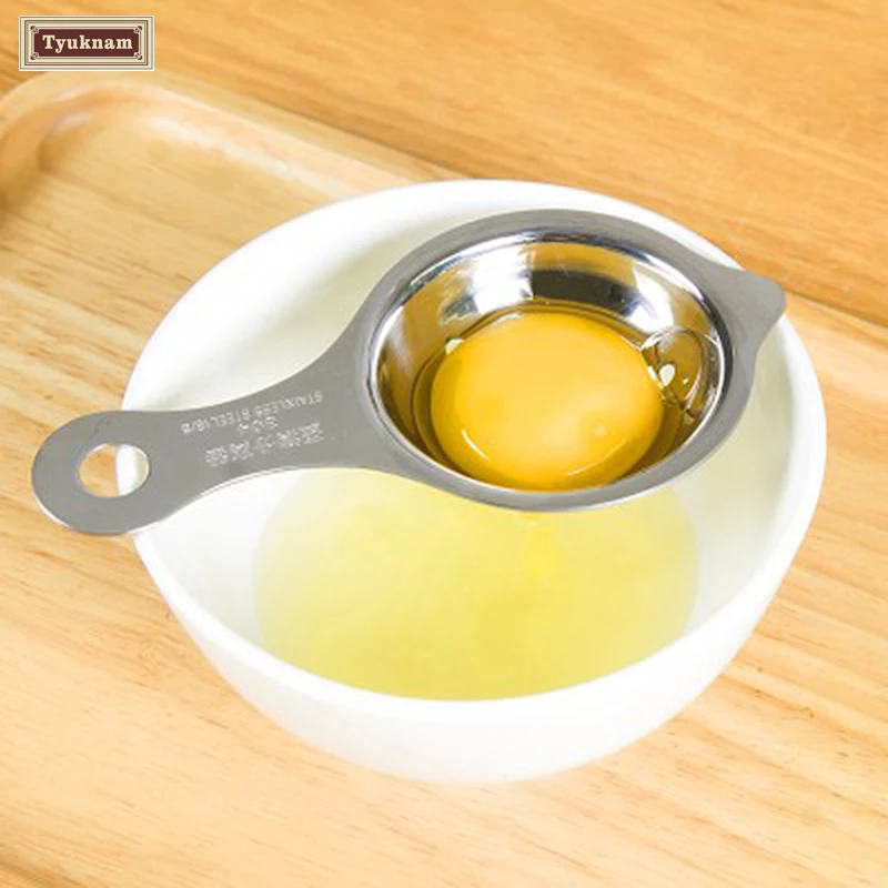 Stainless Steel Egg Yolk Separator Protein Egg White Dividers Spoon Egg