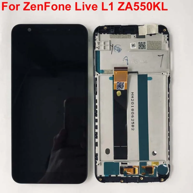 

Original LCD For Asus ZenFone Live L1 ZA550KL X00RD LCD Screen Display With Frame+Touch Panel Digitizer For ZA550KL Frame