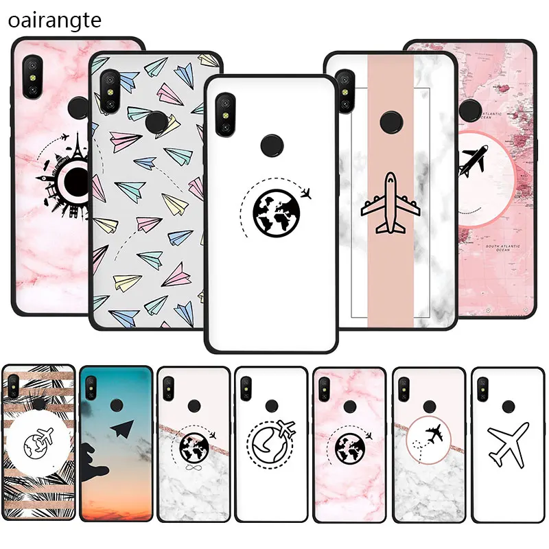 

Travel the world paper plane aircraft Soft TPU Phone Cover for Xiaomi Mi 8 9 SE A2 Lite 6 9 A1 2s Max 3 F1 9T CC9e A3 pro