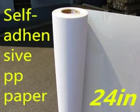 

24"*50m Dye Ink pp synthetic paper with adhesive (2 rolls)