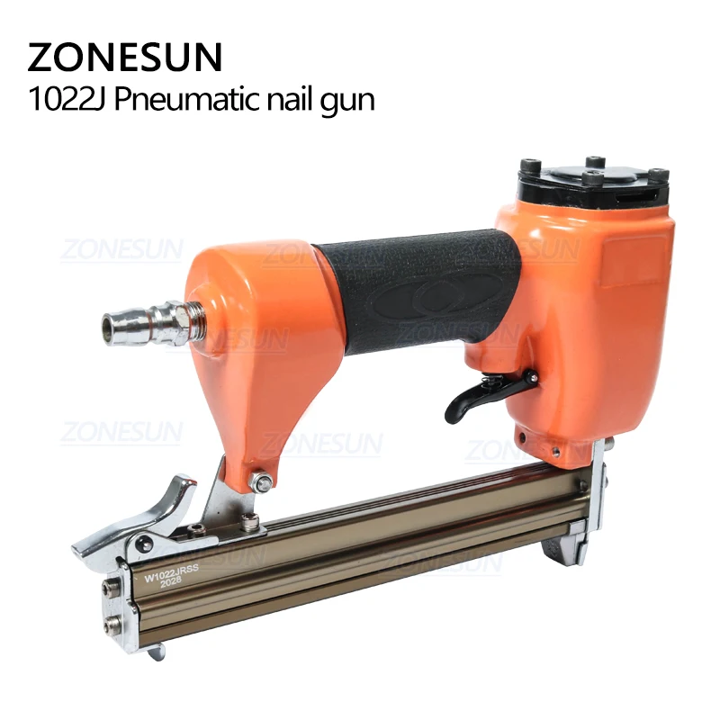 ZONESUN ZS-1022 пневматический штапельный пистолет воздушный Брэд дверные гвозди пистолет мебель деревянный диван деревянный Рабочий воздушный степлер