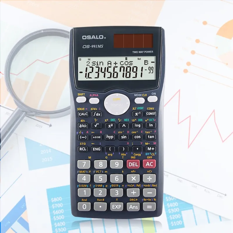OS 991MS научный калькулятор двойной мощности Calculadora Cientifica с языками Спецификация