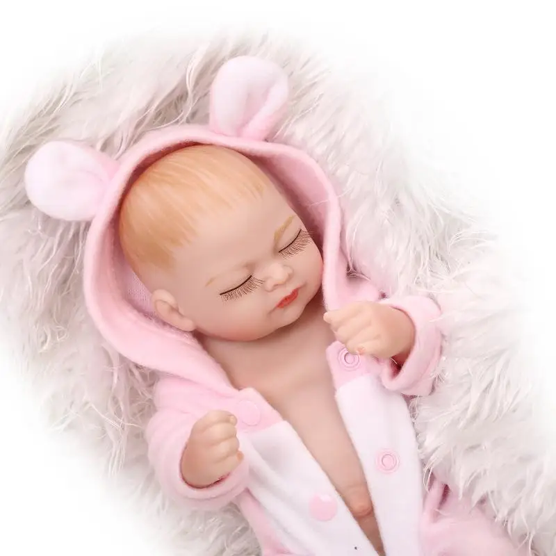 

Realistic reborn babies 27cm mini size silicone newborn baby dolls girls toys boneca baby real alive bebe gift