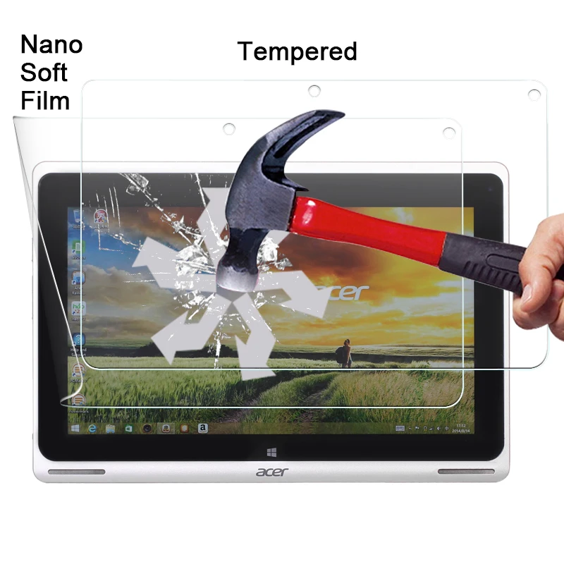 

1pcs Explosion-proof Nano soft film For Acer Aspire Switch 10 SW5-011-18PY 10.1" TAB plastic screen protector films