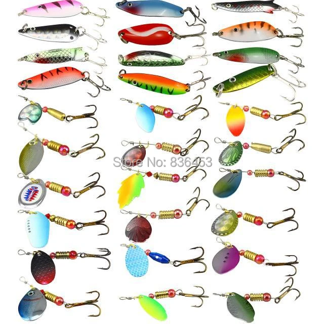 Anglers Choice Artificial Lures Kit Spoon Metal Lures Spinnerbait Top Water  Lure Spinners Bait For Fishing Wobbler - AliExpress
