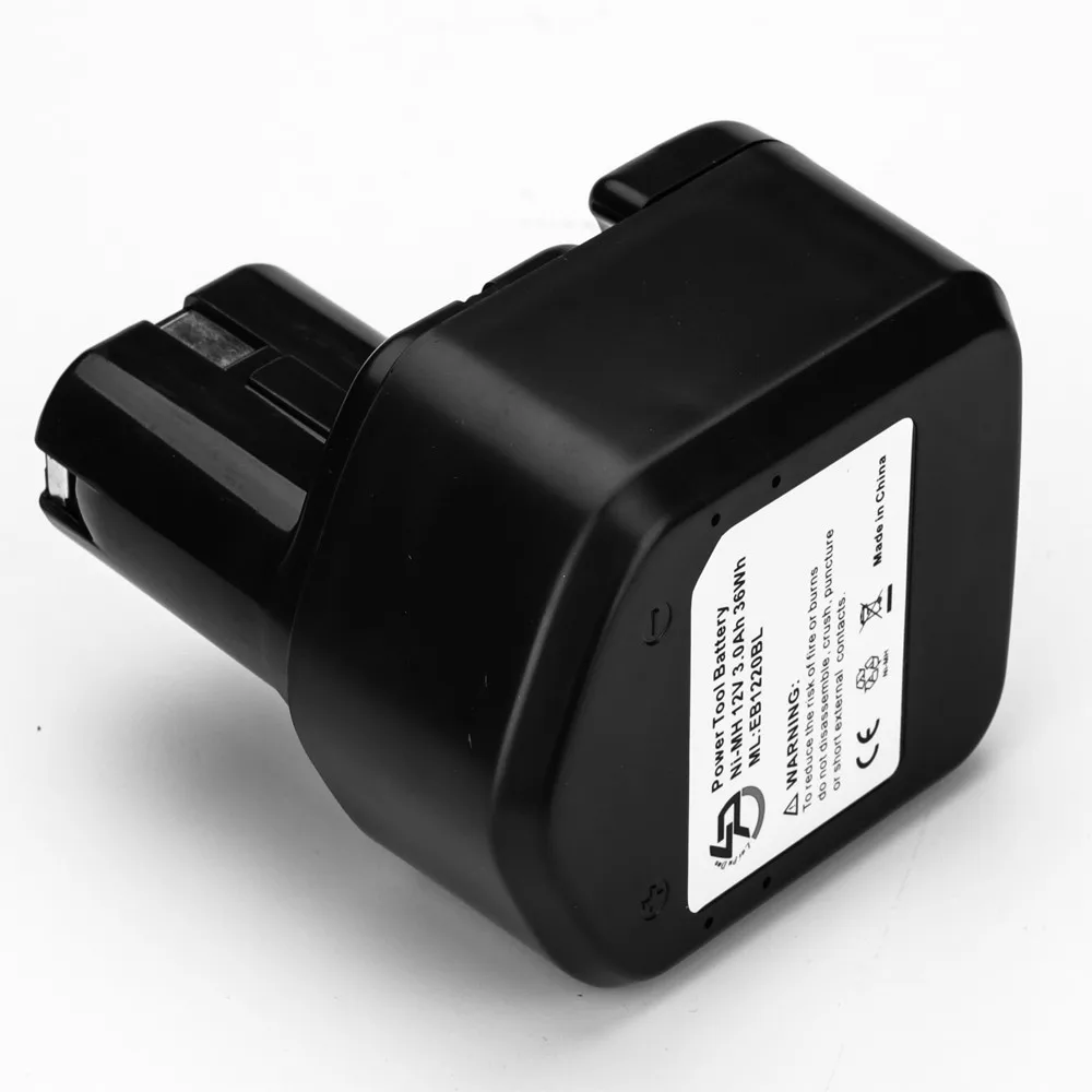 2PCS 12V 3000mAh 3.0Ah Ni-MH Power Tool Battery for Hitachi EB1214S EB1212S DS 12DVF3 EB1220HL EB12