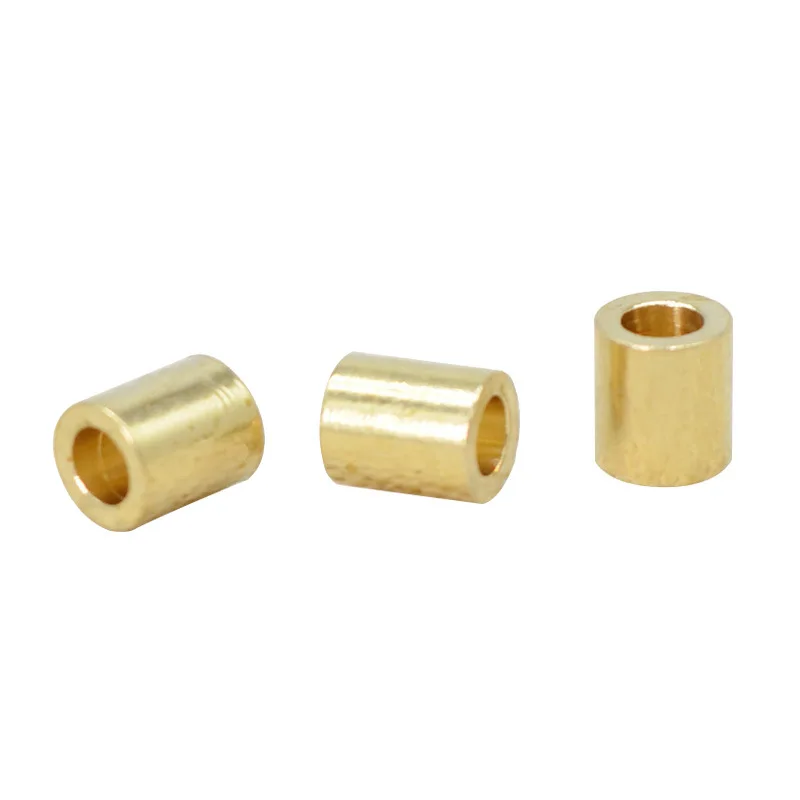 100 PCS 3.5*4mm 5*6mm Metal Brass Cylinder Spacer Beads 2mm 2.5mm Hole