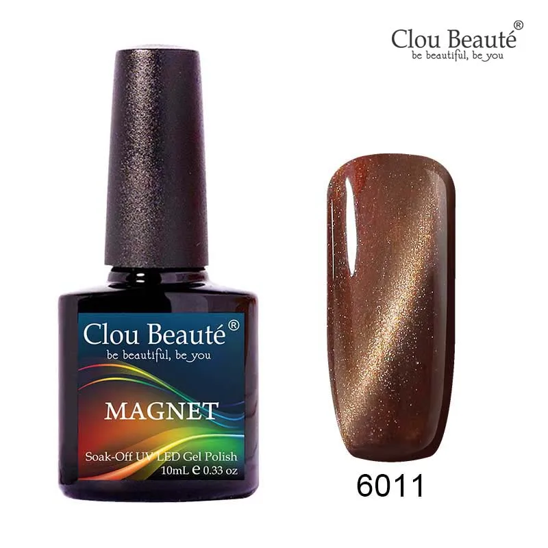 Clou Beaute кошачий глаз Гель-лак для ногтей unhas em гель замочить от Nagellak золотая линия темно-синий Магнитный Гель-лак для ногтей гель - Цвет: 6011