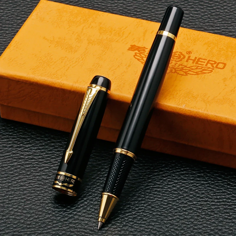 Luxury Gold Arrow Clip Rollerball Pen High Quality 0.5mm Black Ink Refill Smooth Writing Office Pens with Gift Box цена Luxury Gold Arrow Clip Rollerball Pen High Quality 0.5mm Black Ink Refill Smooth Writing Office Pens with Gift Box цены онлайн