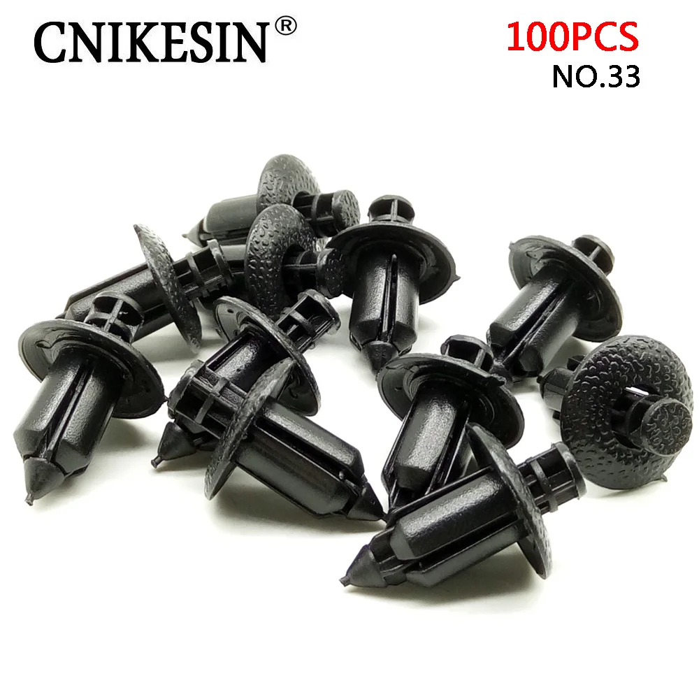 CNIKESIN 33 100PCS 8mm Push Type rivet Clip Auto Inner Board Fender