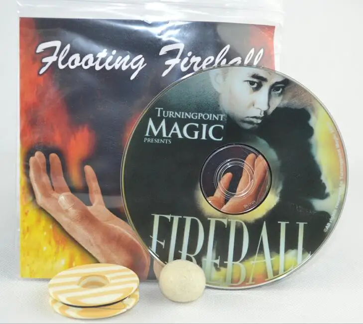 Плавающий огненный шар(трюк+ DVD) магические трюки мяч левитировать магический маг сценический уличные иллюзии реквизит Забавный