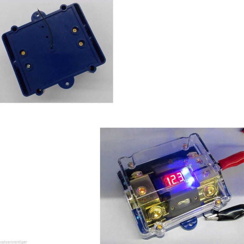 3-х полосная автомобильная аудио Предохранитель питания Держатель Стерео распределительный блок предохранителей/светодиодный Дисплей