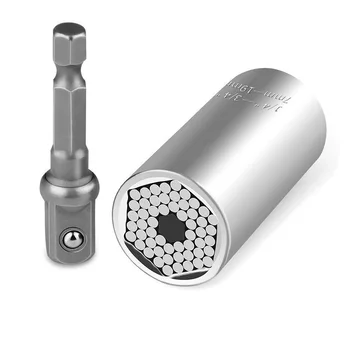 

FATCOOL 7-19mm Universal Torque Wrench Socket Sleeve Head Set Ratchet Spanner Power Drill Kits Magical Bushing Hand