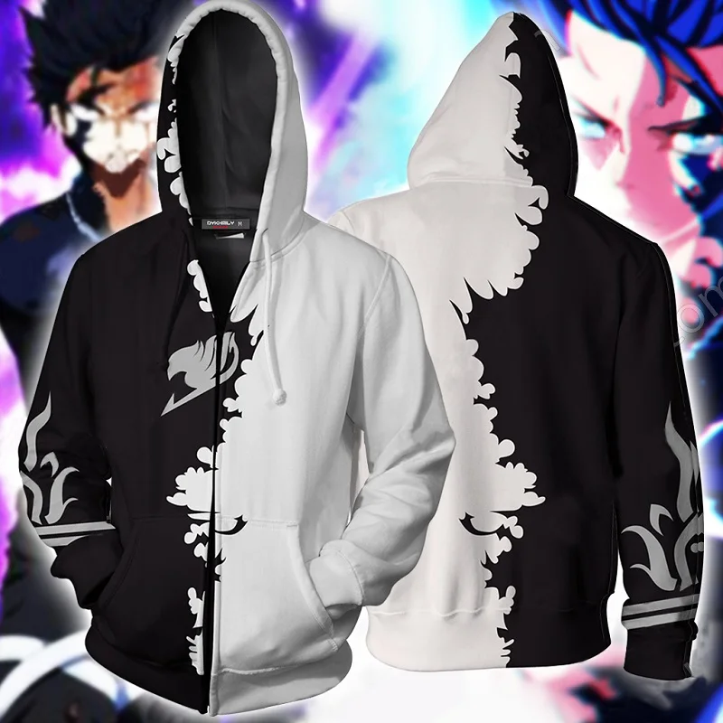 BIANYILONG 2019 Autumn Winter 3D Printed Fairy Tail Gray