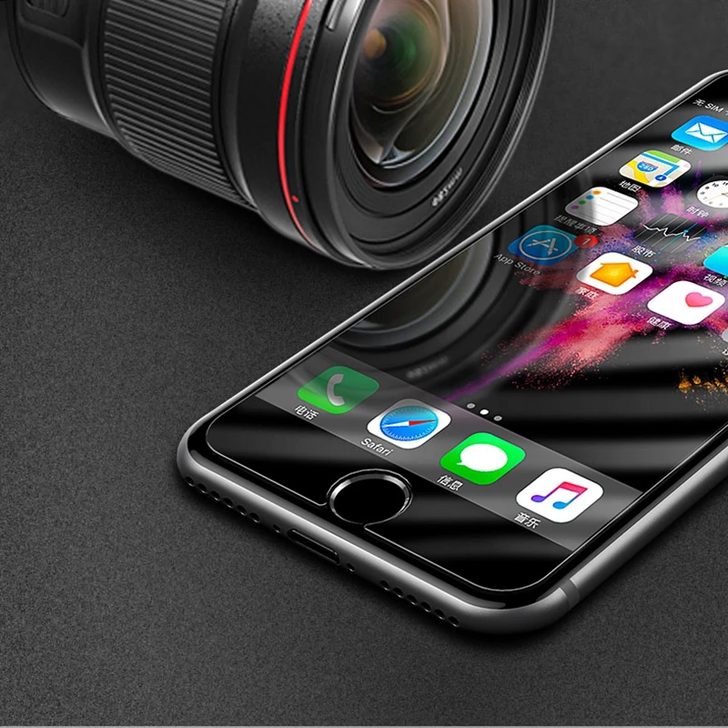 Полностью клеящееся закаленное стекло для iphone X XS MAX XR 10 7 8 6 6s Plus 5 5s SE Передняя