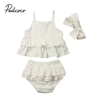 

pudcoco 2019 Children Clothing Suits For Girls Clothes Kids Toddler Enfant Fille Infantis Outfits 6 Months -4 Years Multi-layer