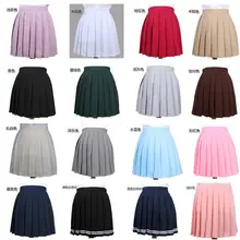 50 шт., разноцветные плиссированные юбки с высокой талией в японском стиле, JK, плотная плиссированная юбка для студенток, Милая юбка для костюмированной вечеринки, школьная форма