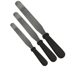 6/8/10 дюймов Нержавеющая сталь лезвие Пластик ручка торт крем ровной Ножи Лопаточки