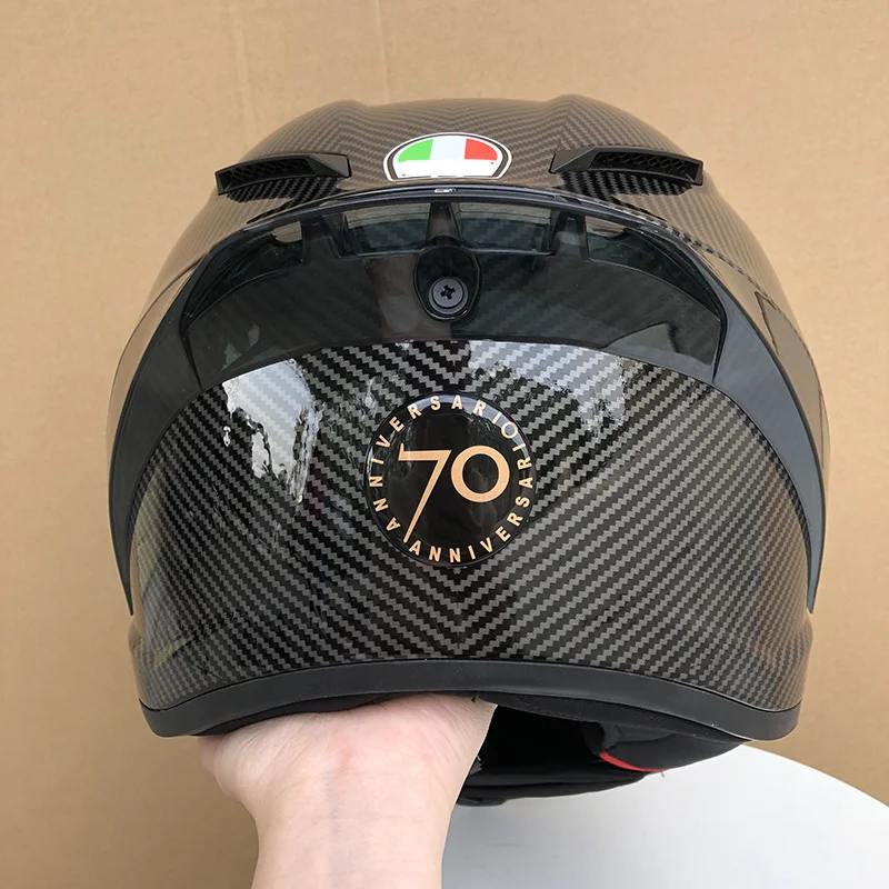 

Free shipping gpr spoiler 70th Anniversity amotorcycle helmet fashion personality design casque racing full face helmet