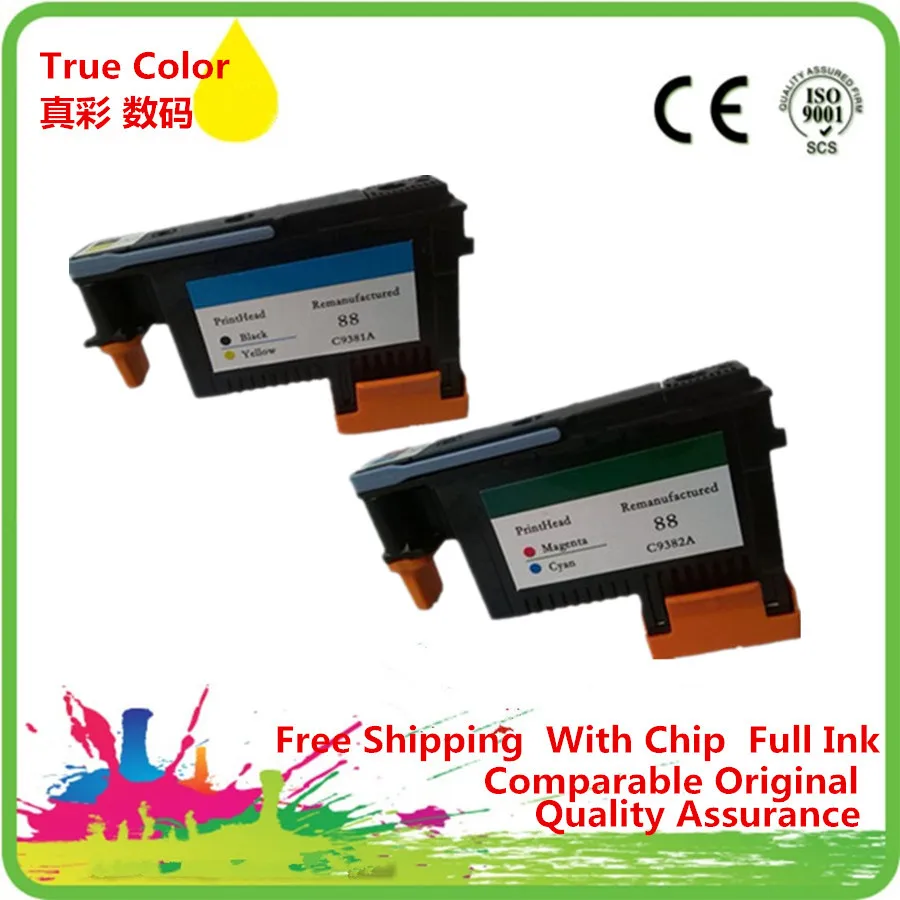 ZCA печатающей головки восстановленные For HP88 C9381A C9382A Officejet pro k550 k550dtn k550dtwm K5300 K5400 K5400tn