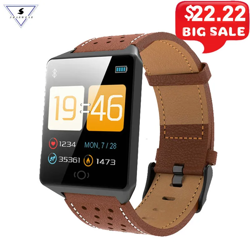 

Wearable Device CK19 Smartwatch IP67 Waterproof Bluetooth Pedometer Heart Rate Monitor Color Display Smart Watch For Android/IOS