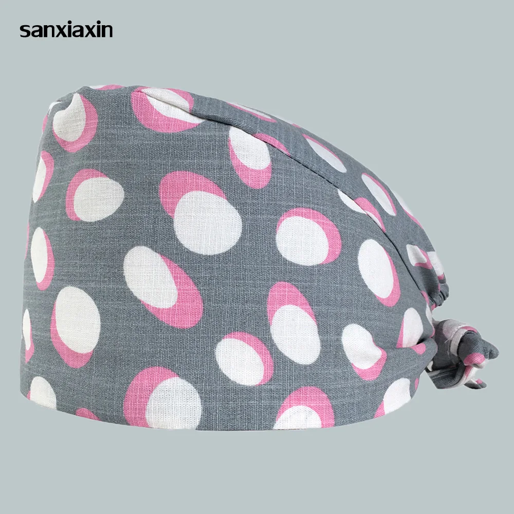 

2019 high quality Medical surgical caps Dentistry hats Unisex adjustable pet hospital doctor nurse caps dental clinic work hat