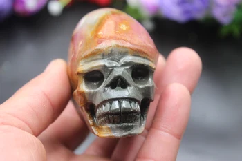 

272 grams of natural quartz crystal sea stone skull healing [no polishing A1