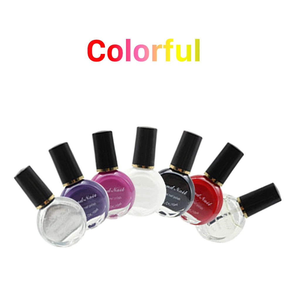7 цветов 10 мл/Лак для ногтей набор профессиональный дизайн ногтей Чернила Дизайн ногтей набор